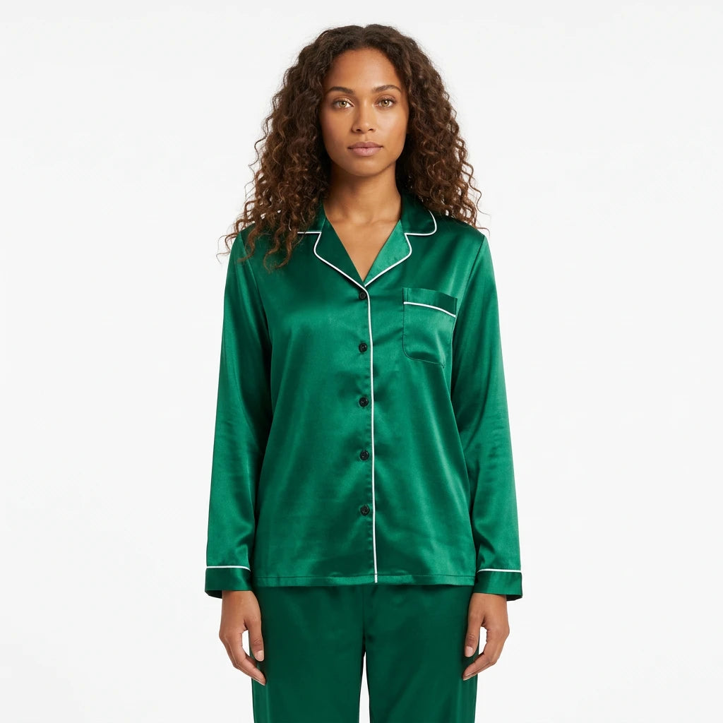 pyjama vert satin - Variation 1