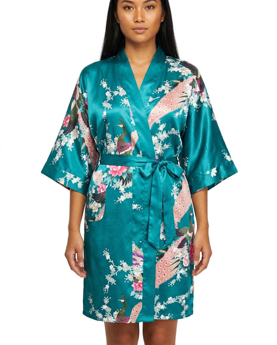 sage green satin pyjamas - Variation 1