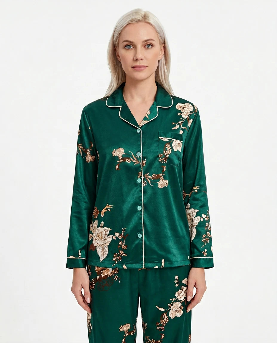pyjama satin vert - Variation 1