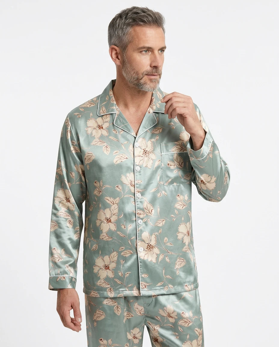 Pyjama Satin Homme Grande Taille - Variation 2