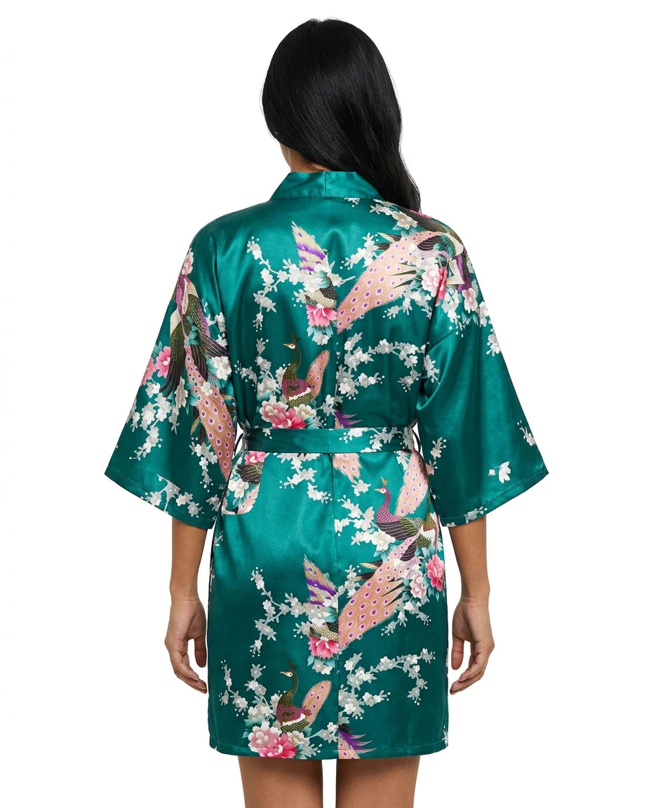 sage green satin pyjamas - Variation 2