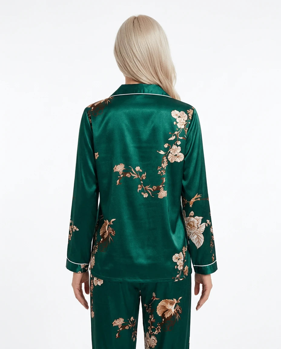 pyjama satin vert - Variation 2