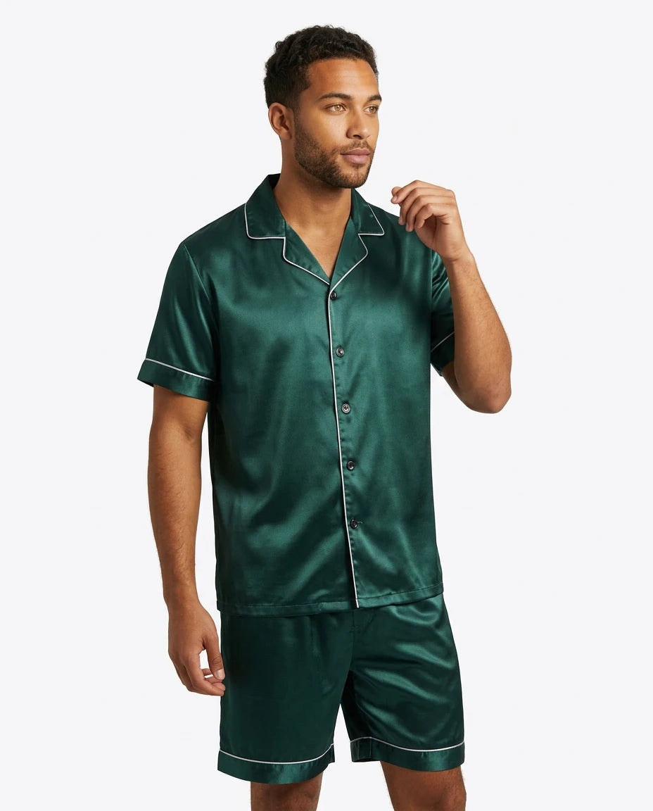 Pyjama Satin Soie Couple Luxe - Variation 2