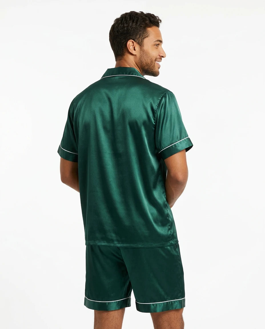 Pyjama Satin Soie Couple Luxe - Variation 3