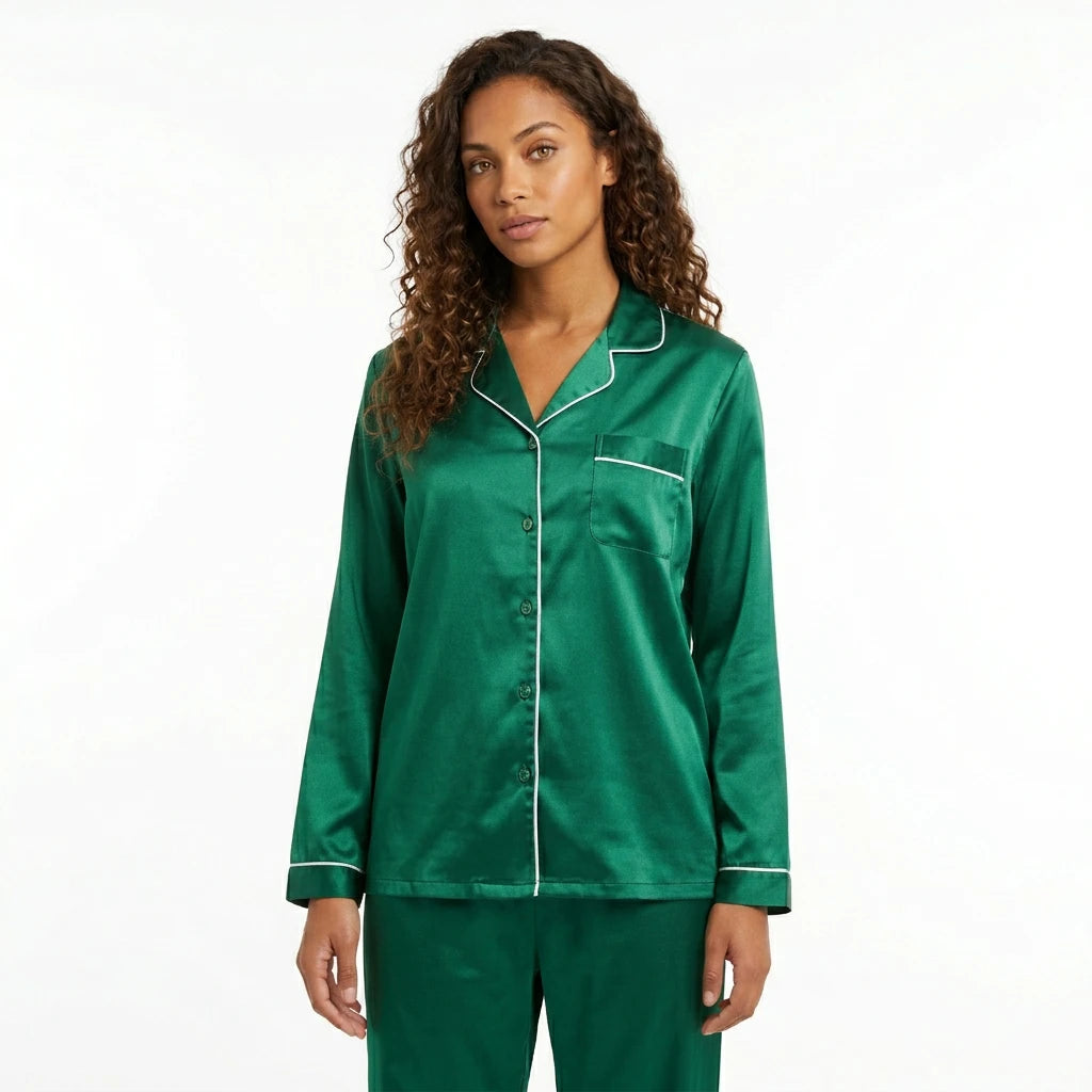 pyjama vert satin - Variation 3