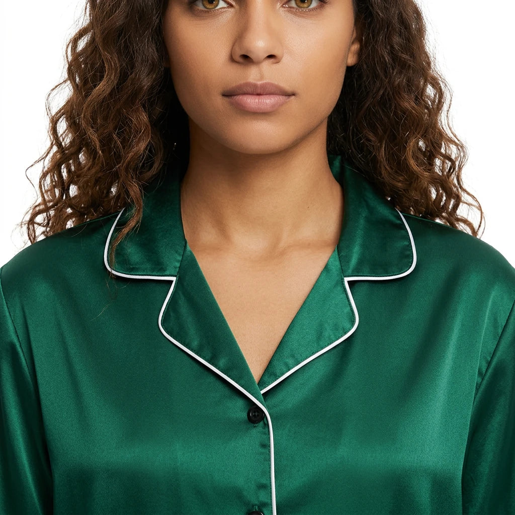 pyjama vert satin - Variation 4