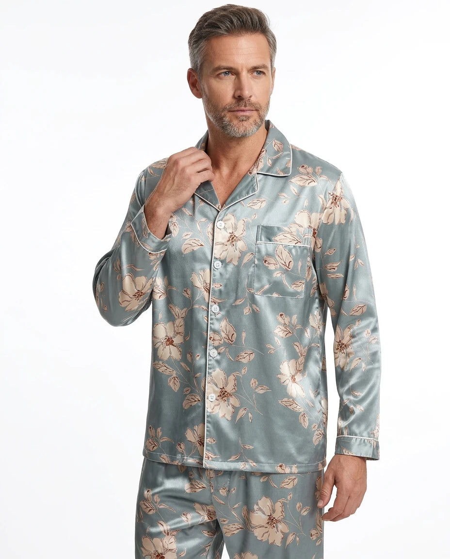 Pyjama Satin Homme Grande Taille - Variation 4
