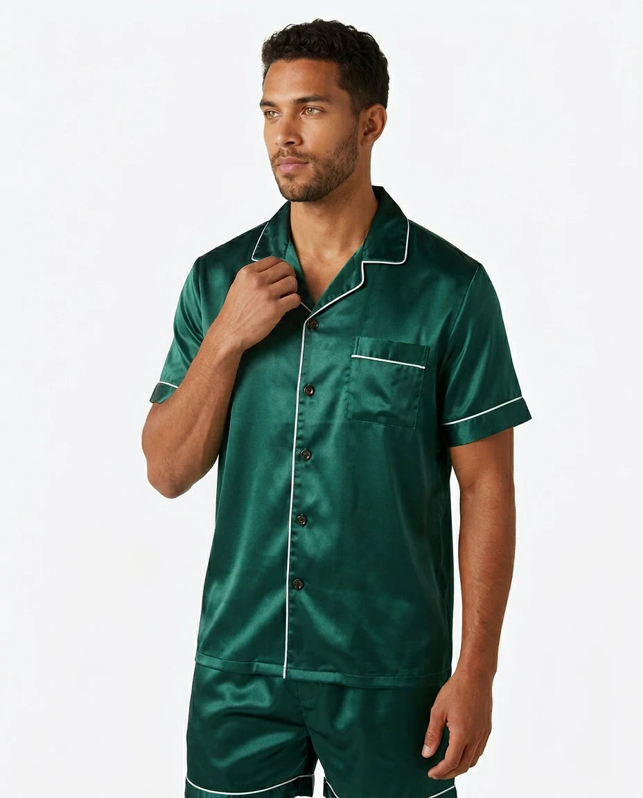 Pyjama Satin Soie Couple Luxe - Variation 4