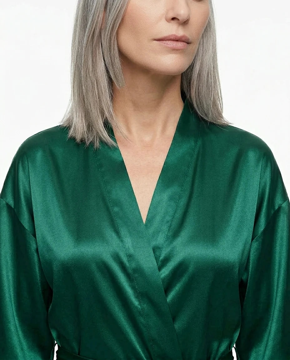 pyjama satin vert sapin - Variation 4